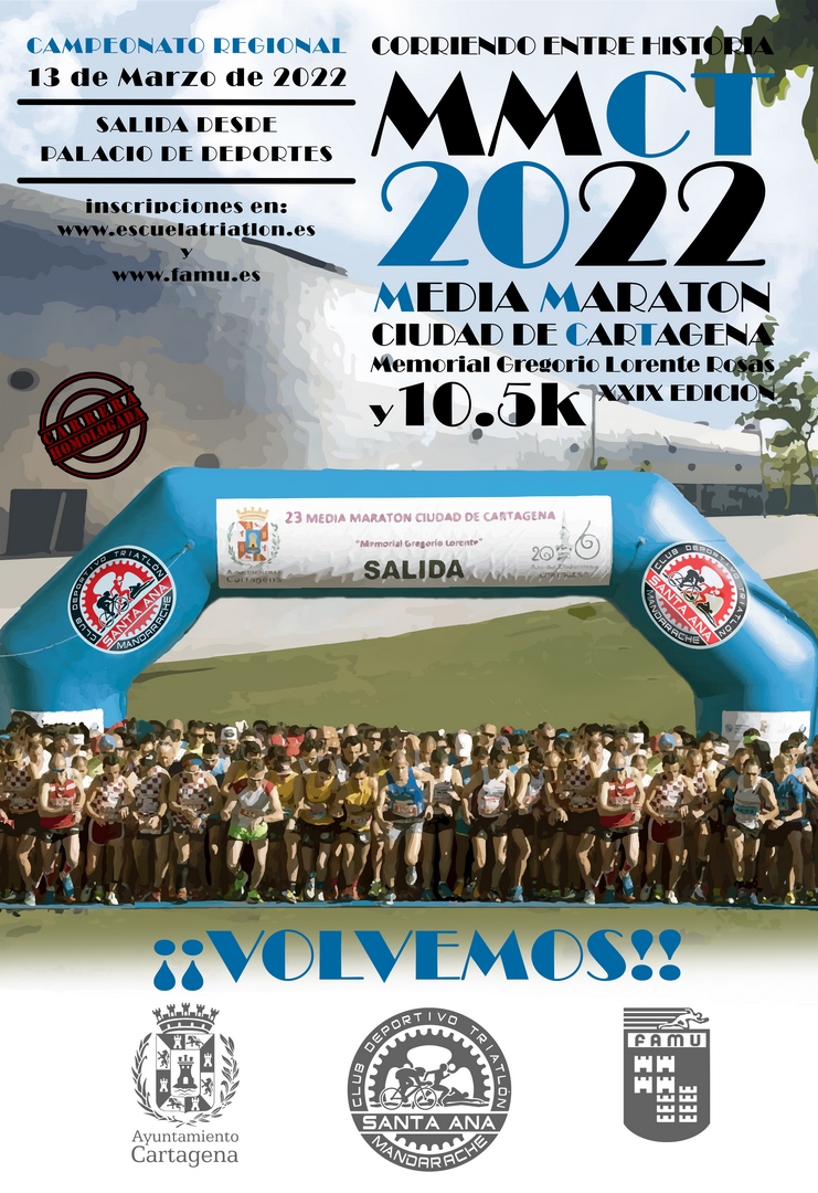 Media Maratón y 10.5K Ciudad Cartagena 2022 – Alcanza tu meta
